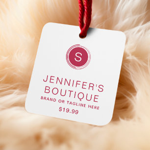 Étiquettes de vêtements Petite entreprise Magenta