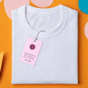 Étiquettes de vêtements Petite entreprise pourpre