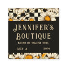 Étiquettes de vêtements Petite entreprise Rétro Su