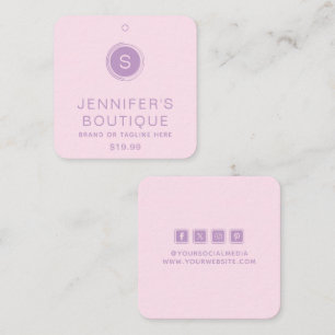 Étiquettes de vêtements Petite entreprise Rose Lil