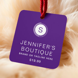 Étiquettes de vêtements Petite entreprise violet b