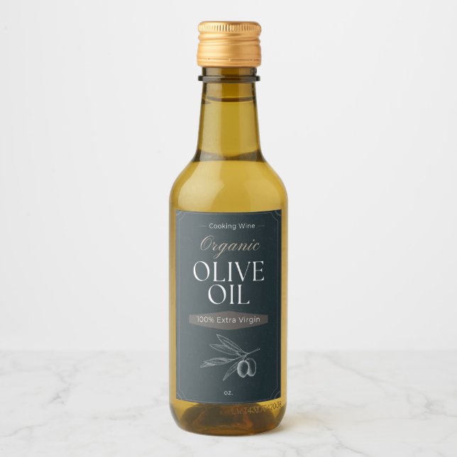 Étiquettes de vin de Cuisine à l'huile d'olive per (Devant)