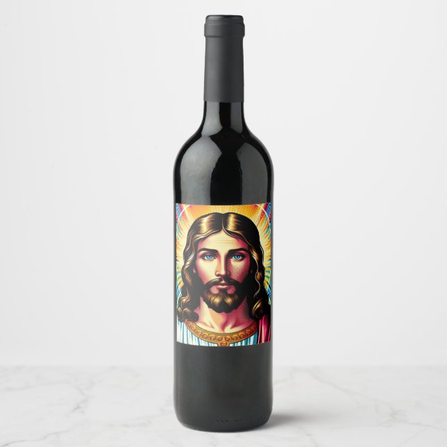 Étiquettes de vin de Jésus ! (Devant)