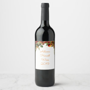 Étiquettes de vin de la frontière des fruits