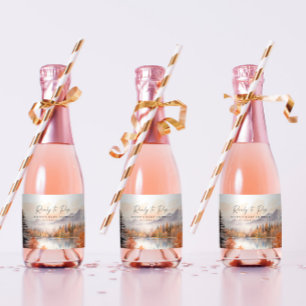 Étiquettes de vin en minis de bois prêts à la réco