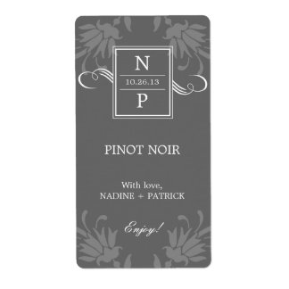 Étiquettes de vin Mariage raffinés