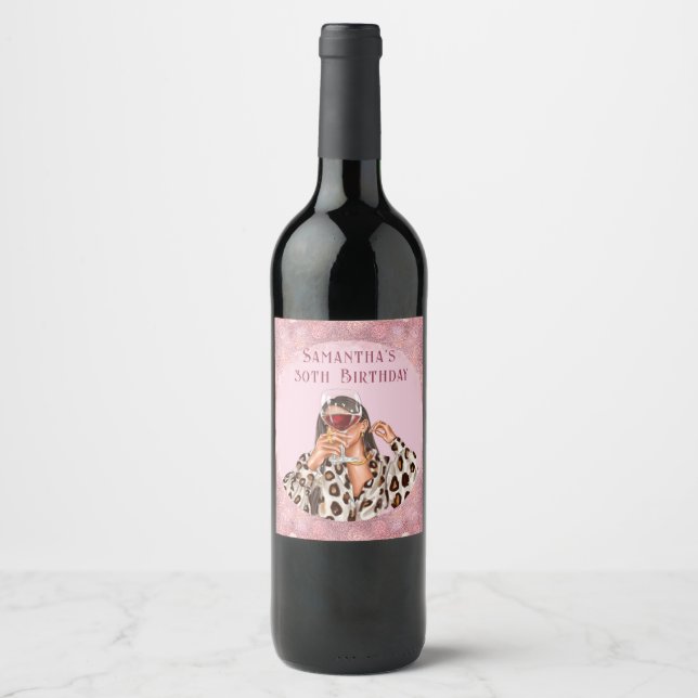 Étiquettes de vin personnalisées avec photo pour a (Devant)