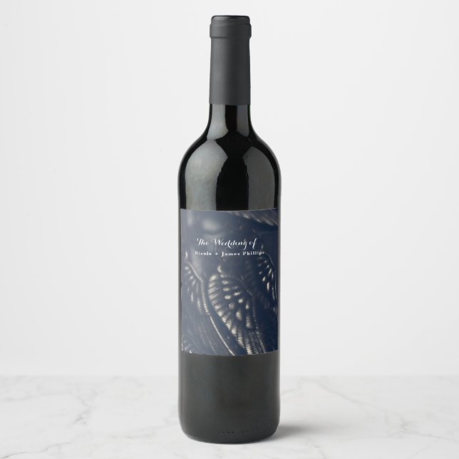 Étiquettes de vin pour soirée gothique glamour ave (Devant)