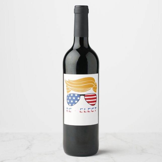 Étiquettes de vin pour Trump (Devant)