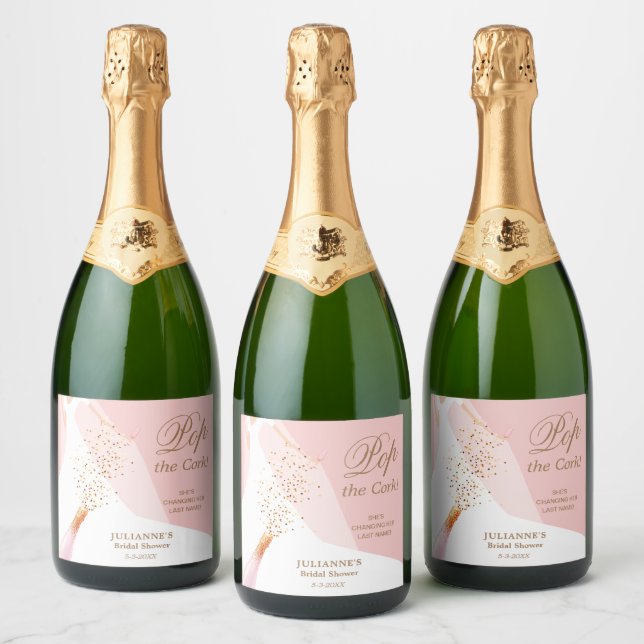 Étiquettes de vin rosé pour enterrement de vie de  (Bouteilles)