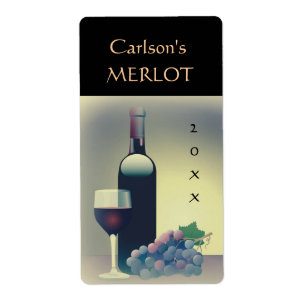 Étiquettes de vins maison (Vertical)