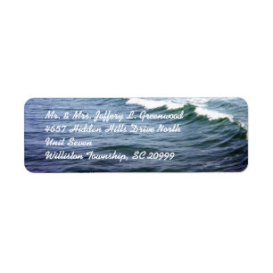 Étiquettes d'eau de mer