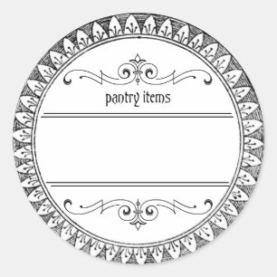 Étiquettes d'éléments du panneau vierge vintage