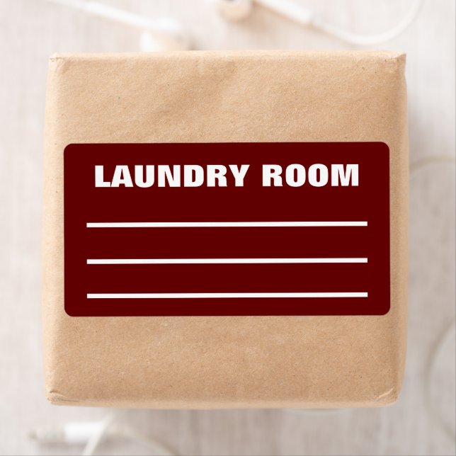 Étiquettes d'emballage mobile - Salle de lavage (En situation)
