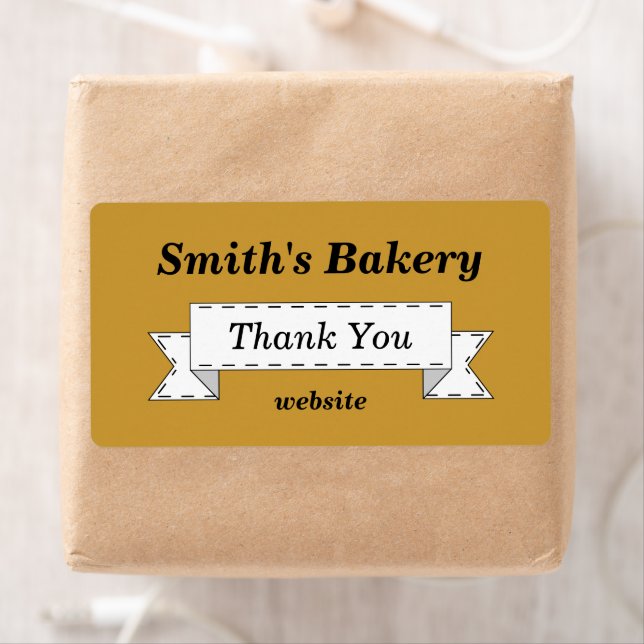 Étiquettes d'entreprise de Merci classique personn (En situation)