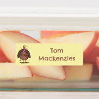 Dessin animé de dindon de ferme drôle personnalisé