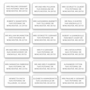 Étiquettes d'expédition avec nom du destinataire 1