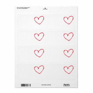Étiquettes d'expédition Love Heart