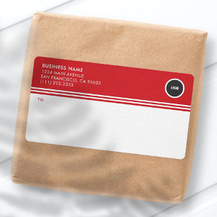 Étiquettes d'expédition par courrier du logo comme