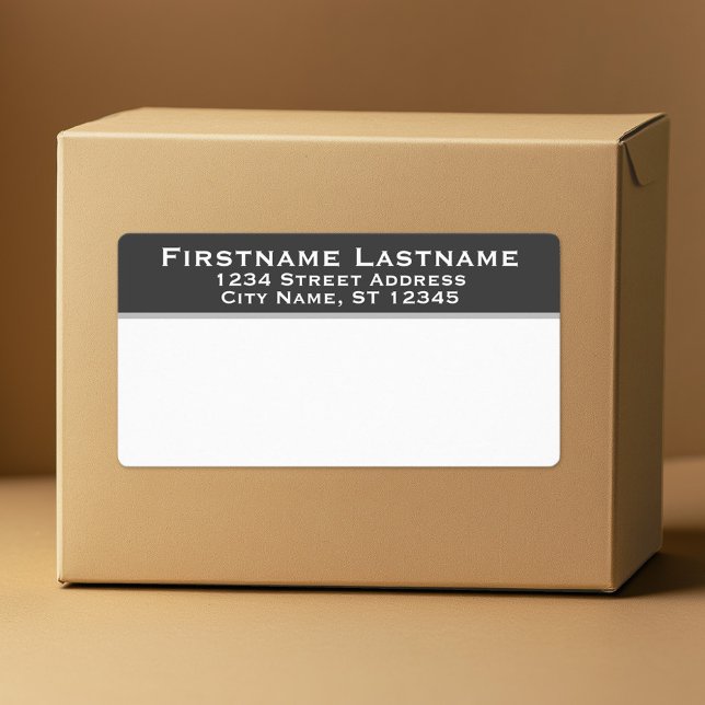 Étiquettes d'expédition - Simple Adresse de retour (Custom Mailing Label)