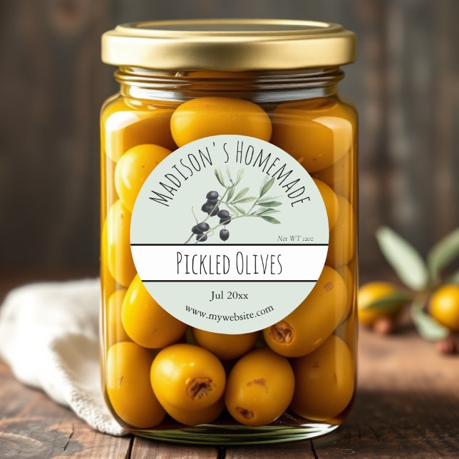 Étiquettes d'olives cuites maison (Créateur téléchargé)