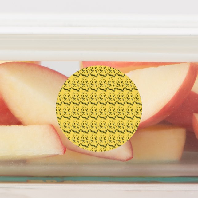 Étiquettes dollar or (Apposé)