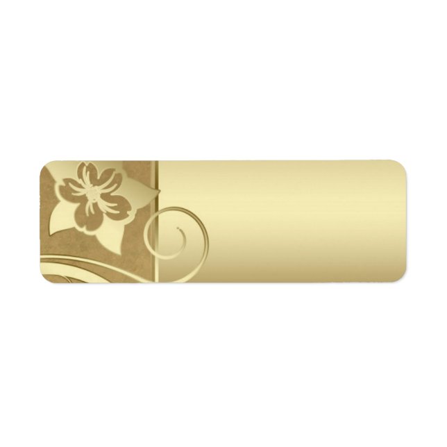 Étiquettes d'or Matte (Devant)