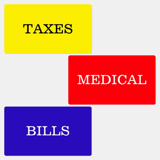 Étiquettes Dossier (Groupe)