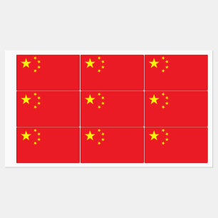 Étiquettes Drapeau chinois
