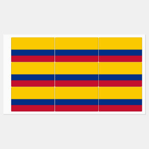 Étiquettes Drapeau Colombie