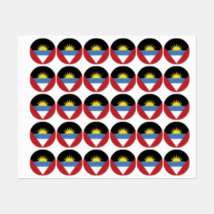 Étiquettes Drapeau d'Antigua-et-Barbuda