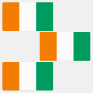 Étiquettes Drapeau de Côte d'Ivoire