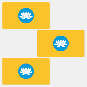 Étiquettes Drapeau de Kalmoukie