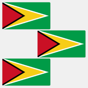 Étiquettes Drapeau de la Guyane