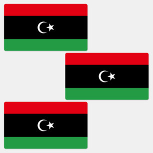 Étiquettes Drapeau de la Libye