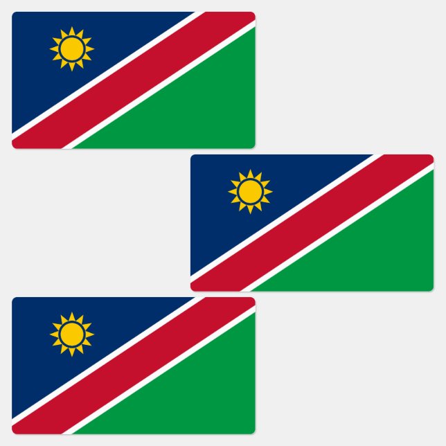 Étiquettes Drapeau de la Namibie (Groupe)