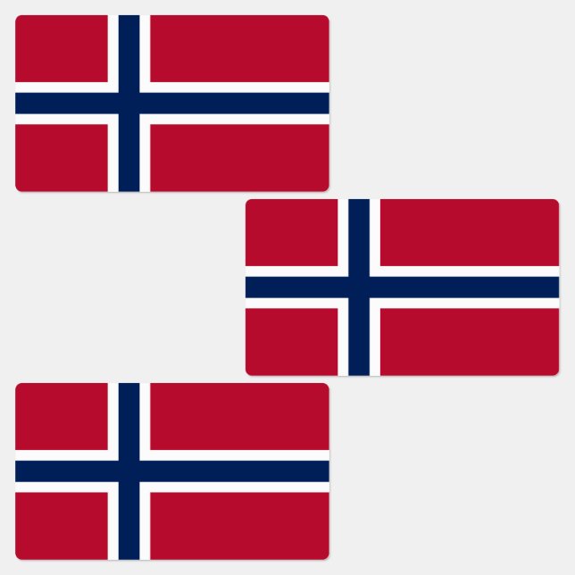 Étiquettes Drapeau de la Norvège (Groupe)