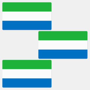 Étiquettes Drapeau de la Sierra Leone