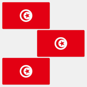 Étiquettes Drapeau de la Tunisie