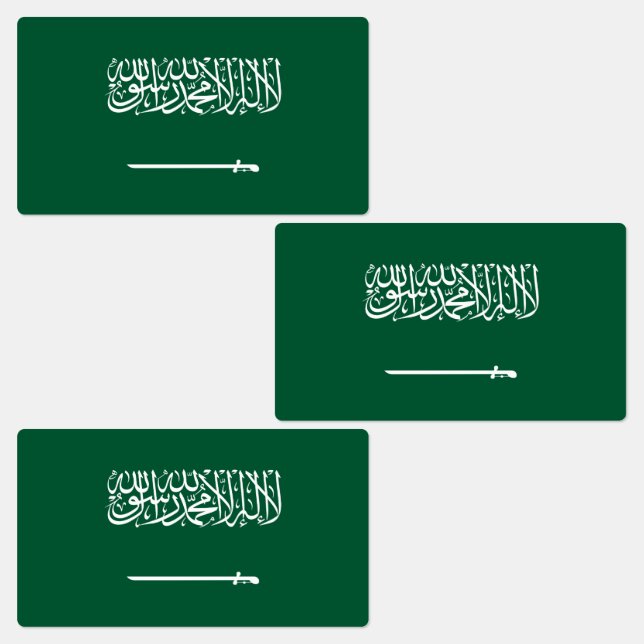 Étiquettes Drapeau de l'Arabie saoudite (Groupe)