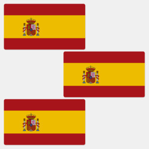 Étiquettes Drapeau de l'Espagne