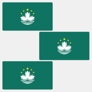Étiquettes Drapeau de Macao