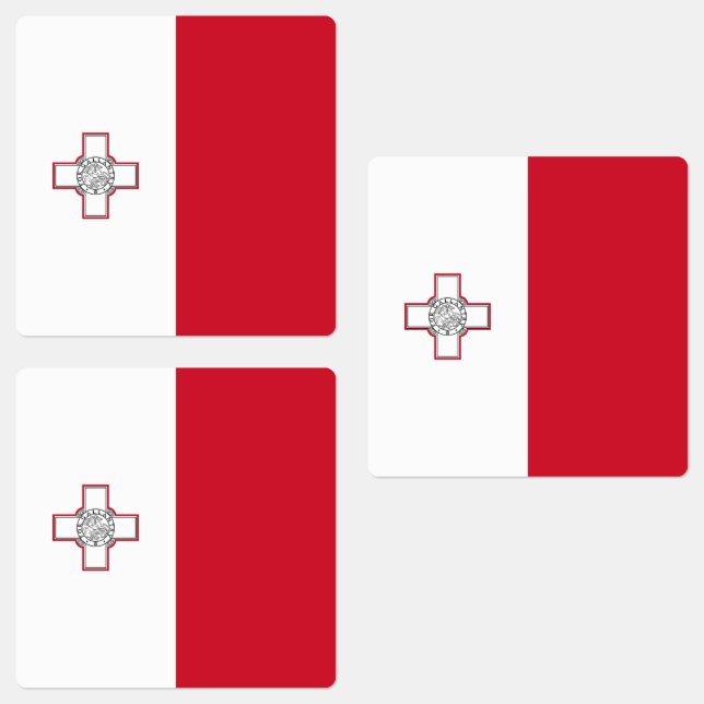 Étiquettes Drapeau de Malte (Groupe)