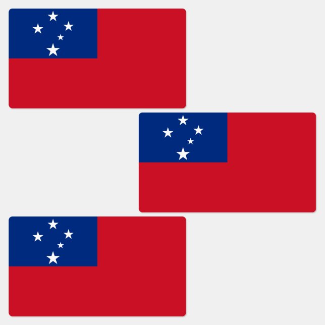 Étiquettes Drapeau de Samoa (Groupe)