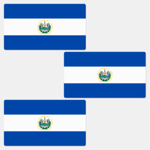 Étiquettes Drapeau d'El Salvador