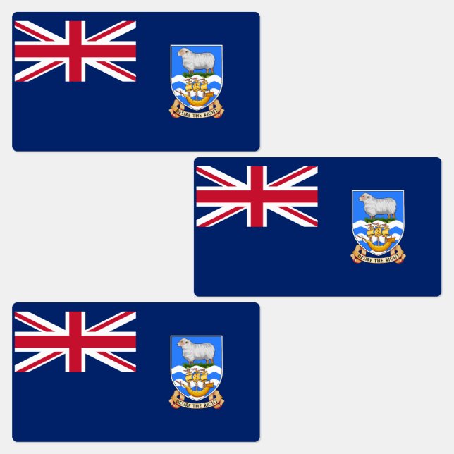 Étiquettes Drapeau des îles Falkland (Groupe)
