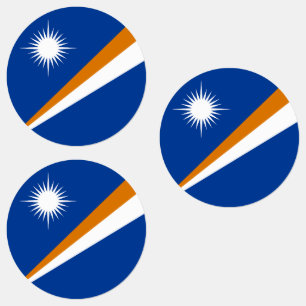 Étiquettes Drapeau des Îles Marshall