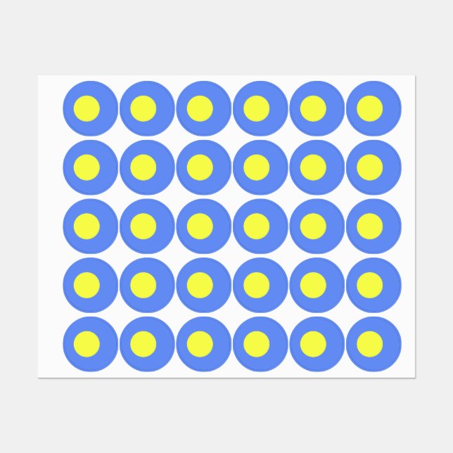 Étiquettes Drapeau des Palaos (Feuille)