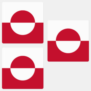 Étiquettes Drapeau du Groenland