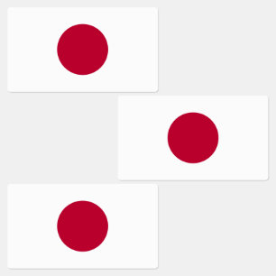 Étiquettes Drapeau du Japon